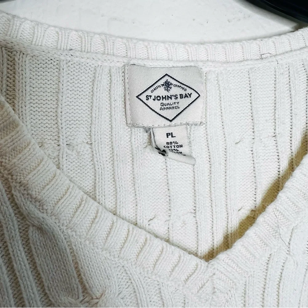 St John's Bay Cream Sweater - Picture 5 of 7